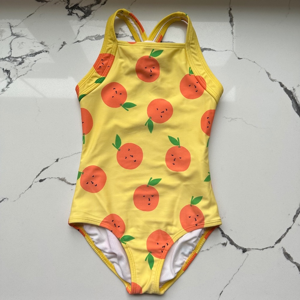 Hanna Andersson Citrus One-Piece Swimsuit - US 5 (110 cm)